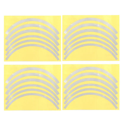 Blue Wheel Hub Sticker Set for Scooter / Bike / Electric Vehicle 2 Pcs - White