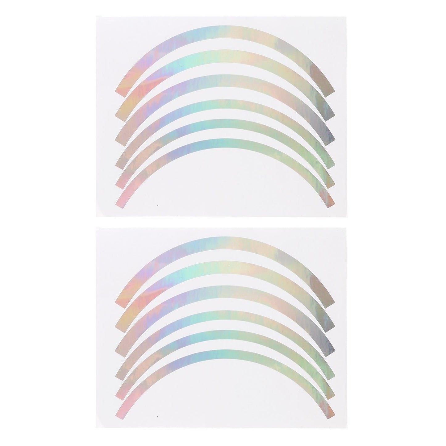 Blue Wheel Hub Sticker Set for Scooter / Bike / Electric Vehicle 2 Pcs - White