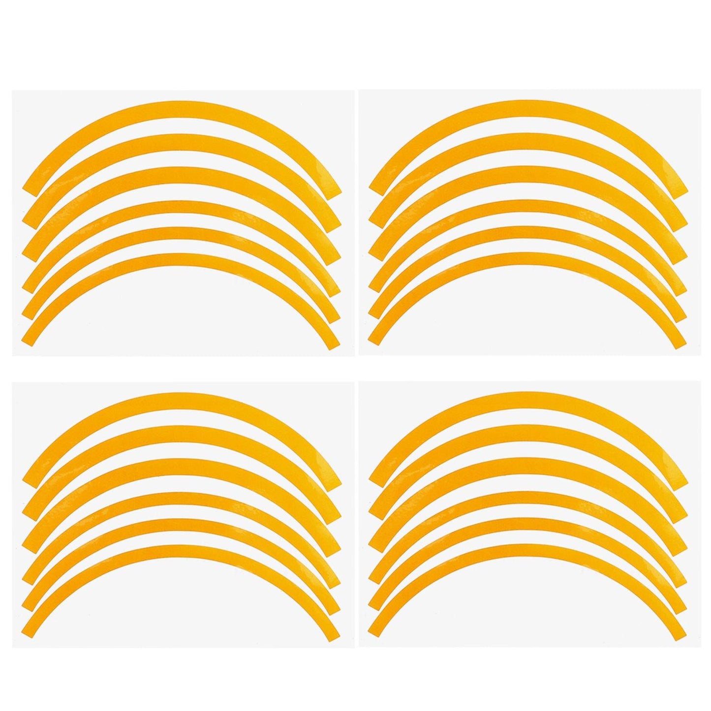 Blue Wheel Hub Sticker Set for Scooter / Bike / Electric Vehicle 2 Pcs - White