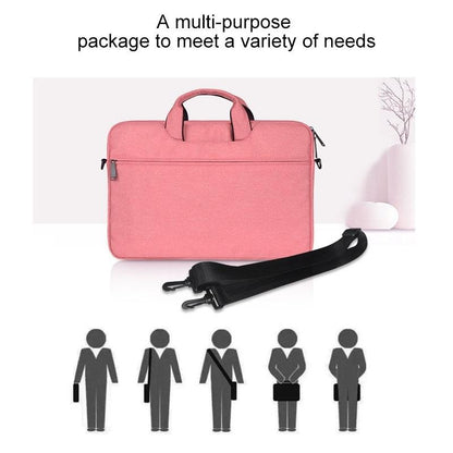 Hidden Portable One-shoulder Handbag for 14.1 Laptops - Waterproof Oxford Cloth - Pink