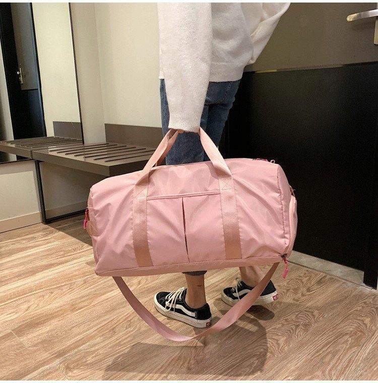 Yoga and Sports Gym Bag - Lightweight Nylon - Pink