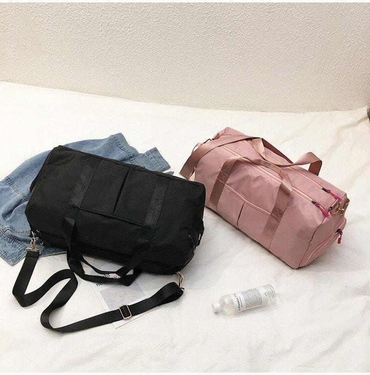 Yoga and Sports Gym Bag - Lightweight Nylon - Pink