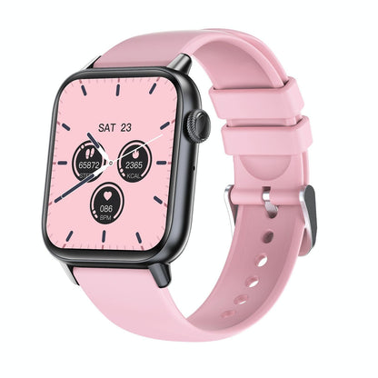 1.83 Inch Bt5.2 Smart Sport Watch Support Sleep / Heart Rate / Blood Oxygen / Temperature / Blood Pressure Health Monitor - Gold + Pink