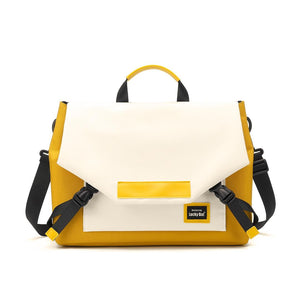 Anti-drop Crossbody Laptop Bag - Fits 13.3-16 Inch - Airbag Protection - Turmeric White