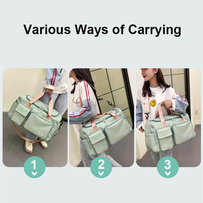 Compact Waterproof Gym Bag for Travel - Size s - Light Pink