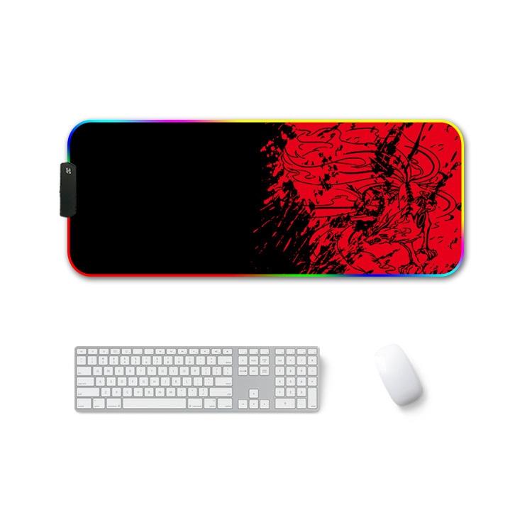 Rubber Thermal Transfer Rgb Luminous Non-Slip Mouse Pad - Colourful Brick