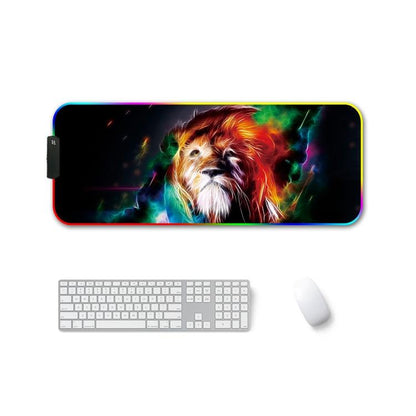 Rubber Thermal Transfer Rgb Luminous Non-Slip Mouse Pad - Colourful Brick