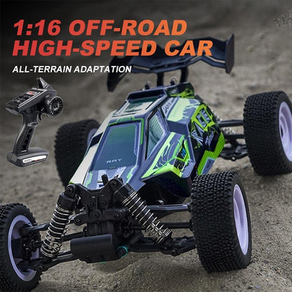 Green 1 16 2.4g Rc Off-road Racing Car Toy - Electric 4wd