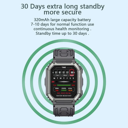 Waterproof Pedometer Sport Smart Watch Support Heart Rate / Blood Pressure Monitoring / Bt Calling - Green