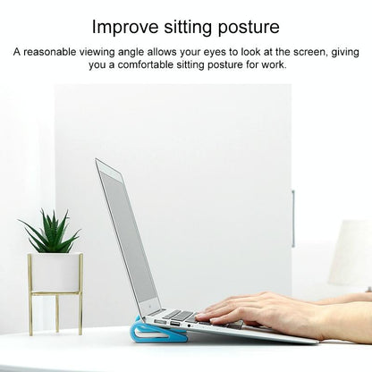 Adjustable Notebook Stand for Improved Cooling and Comfort - Green