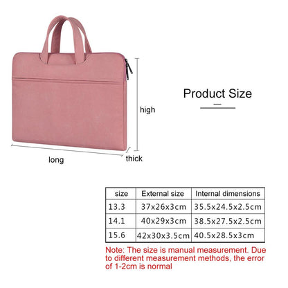 Waterproof Portable One-shoulder Handbag for 15.6 Laptops with Hidden Zipper and Suitcase Belt - Dark Gray