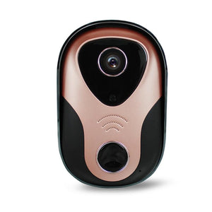 Smart Wi-Fi doorbell With Hd Intercom Night Vision Micro SD support - Rose Gold