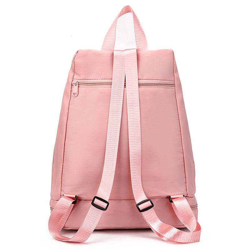 Gym Backpack Shoes Compartment-Blue