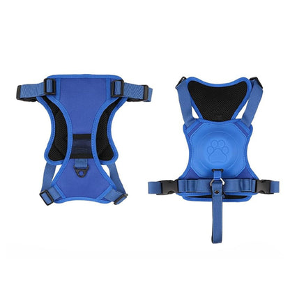 Vibe Geeks Ultimate 2-in-1 Reflective No-pull Dog Harness with Retractable Leash and Control Handle - Red - Xl