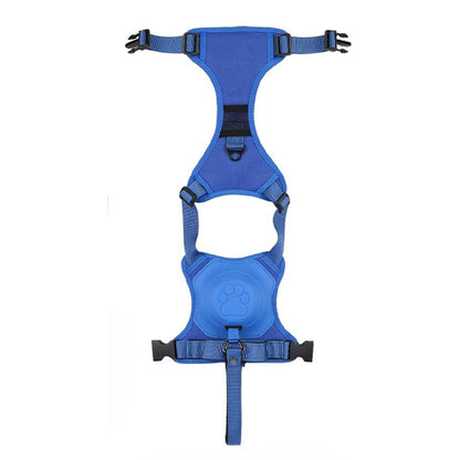 Vibe Geeks Ultimate 2-in-1 Reflective No-pull Dog Harness with Retractable Leash and Control Handle - Red - Xl