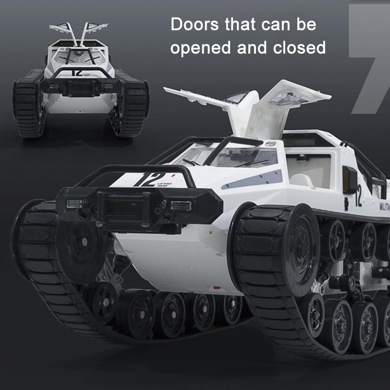 2.4g Rc Tracked Tank Off-road Vehicle Toy 1 12 Scale - Grey