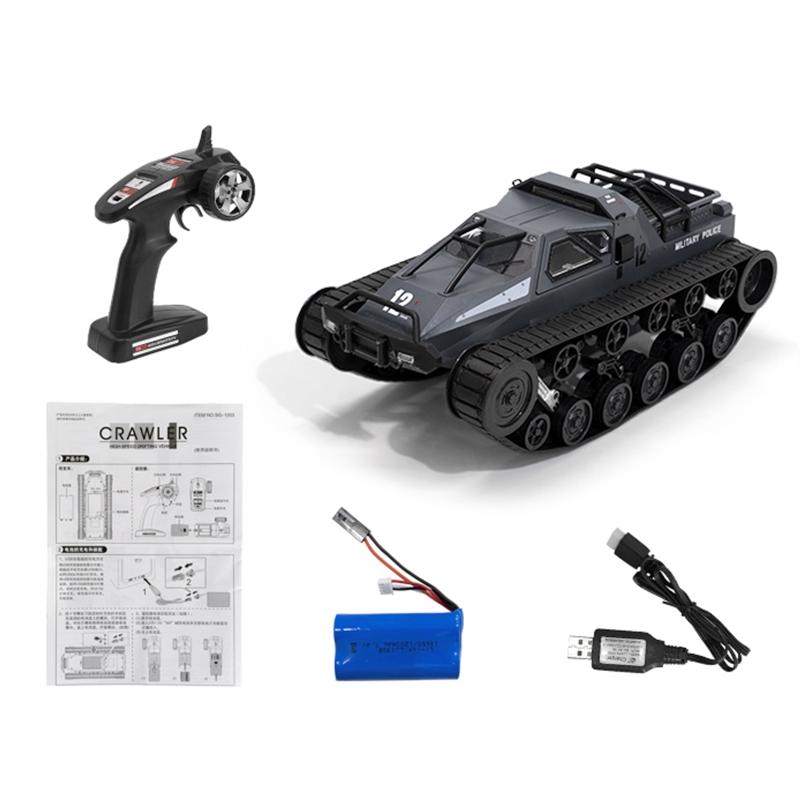 2.4g Rc Tracked Tank Off-road Vehicle Toy 1 12 Scale - Grey