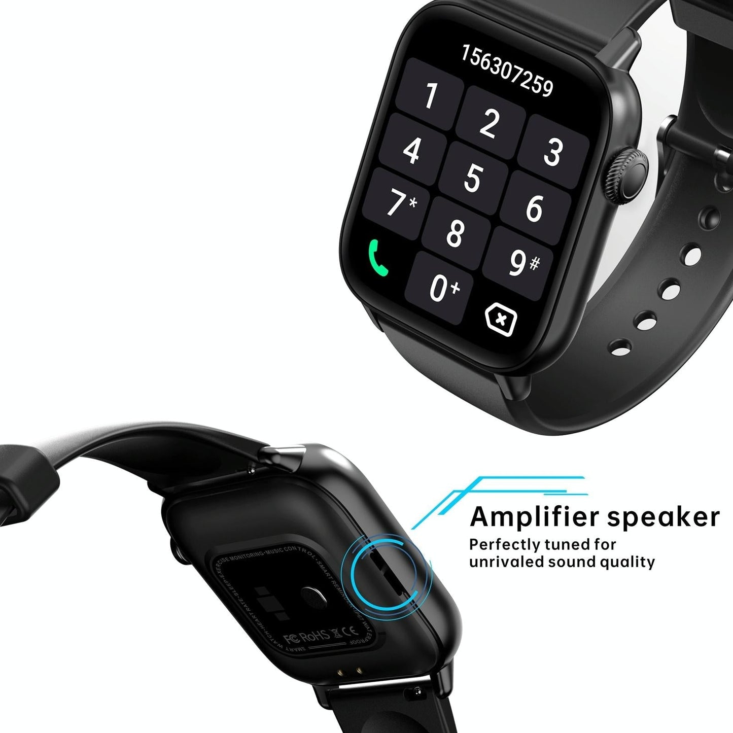 1.83 Inch Bt5.2 Smart Sport Watch Support Sleep / Heart Rate / Blood Oxygen / Temperature / Blood Pressure Health Monitor - Gold + Black