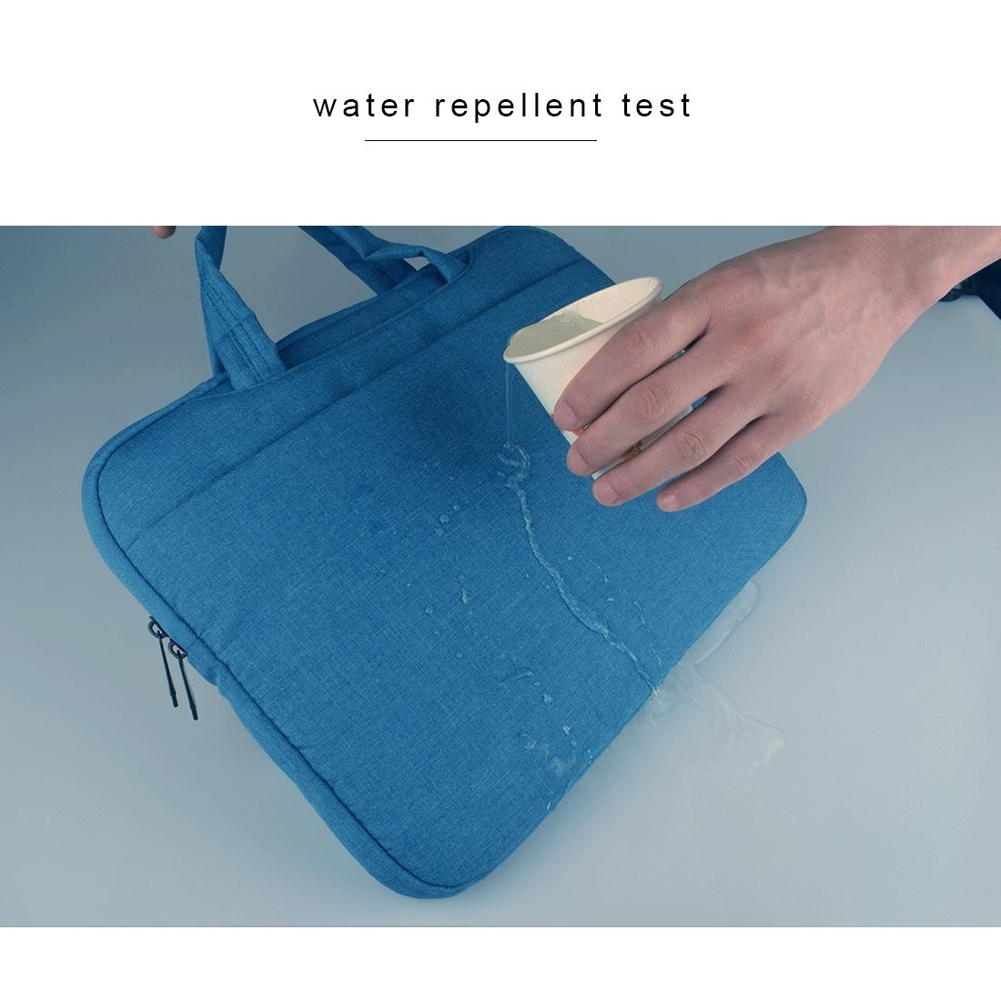 15.6 Inch Laptop Tablet Bag with Multiple Pockets and Soft Oxford Cloth Handle - Grey