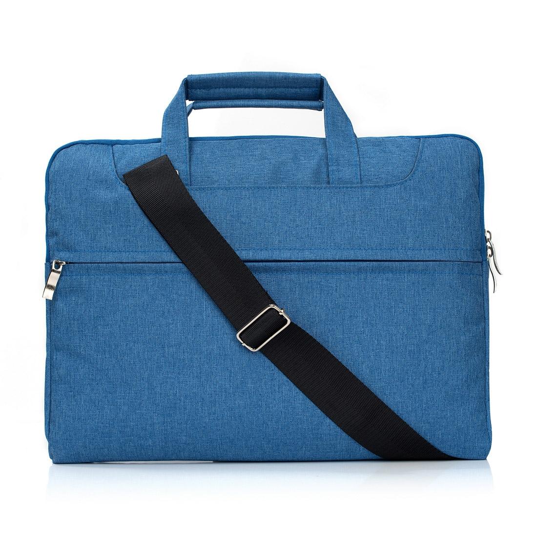 15.4 Inch Laptop Bag - Portable one Shoulder Zipper for Macbook Samsung Sony Dell Alienware Chuwi Asus Hp - Grey