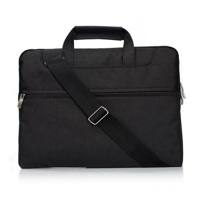 15.4 Inch Laptop Bag - Portable one Shoulder Zipper for Macbook Samsung Sony Dell Alienware Chuwi Asus Hp - Grey
