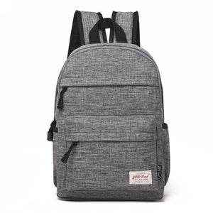 Versatile Canvas Laptop Backpack for 13-15 Inch - 36x25x10cm - Grey