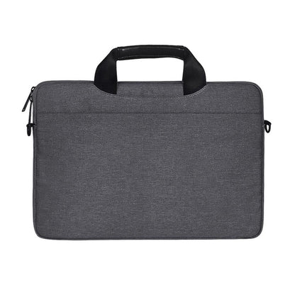 Stylish Zipper Laptop Bag with Shoulder Strap - Durable & Breathable - Light Grey
