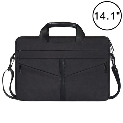 Stylish Zipper Laptop Bag with Shoulder Strap - Durable & Breathable - Light Grey