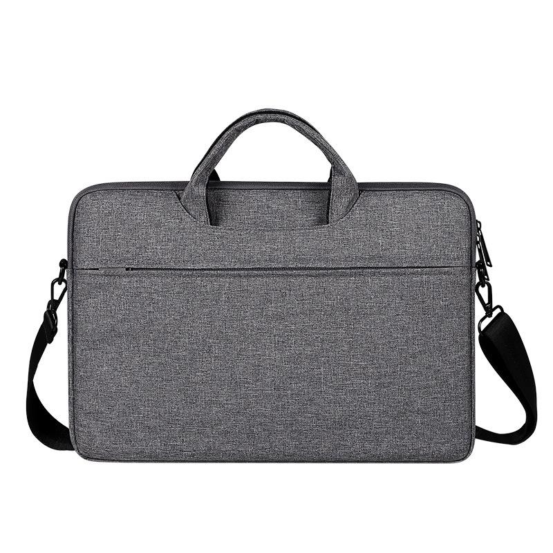 Hidden Portable One-shoulder Handbag for 14.1 Laptops - Waterproof Oxford Cloth - Light Grey