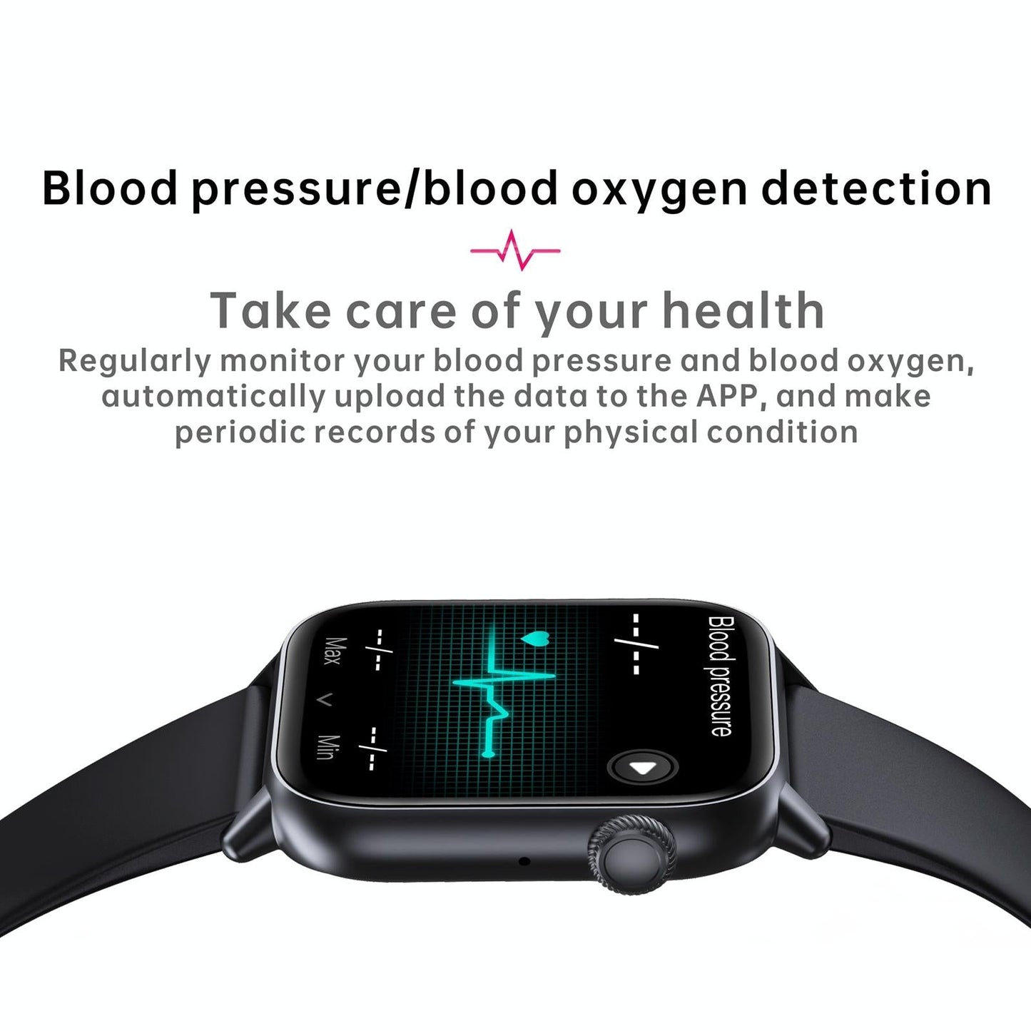 1.83 Inch Bt5.2 Smart Sport Watch Support Sleep / Heart Rate / Blood Oxygen / Temperature / Blood Pressure Health Monitor - Silver + Grey
