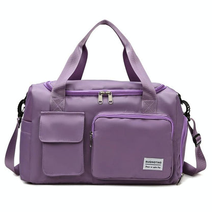 Waterproof Gym Bag for Travel - Size l - Purple Red