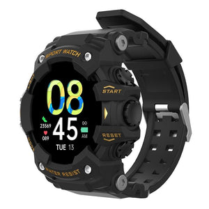 1.28 Inch Waterproof Smart Watch With Heart Rate & Blood Pressure Monitoring - Gold