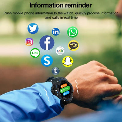 1.28 Inch Waterproof Smart Watch With Heart Rate & Blood Pressure Monitoring - Gold