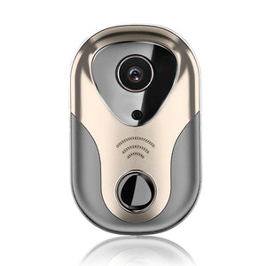 Wireless Doorbell  Smart Wifi With Hd Intercom Night Vision & Micro Sd Support - Gold
