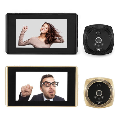 Wireless Doorbell 4.3 Screen Video With 2.0Mp Resolution - Gold