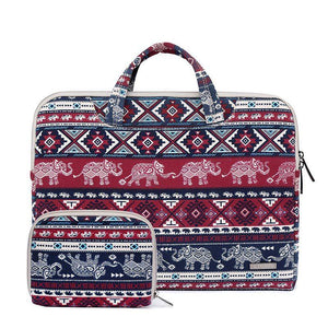 11.6 Inch Simple Business Laptop Bag with Liner - Ls-116 - Canvas Small Elephant Red