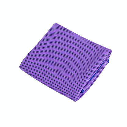 2-pack Enduring Ice Towels - Microfiber Fabric 30*100cm - Ideal for Gym and Sports - Purple