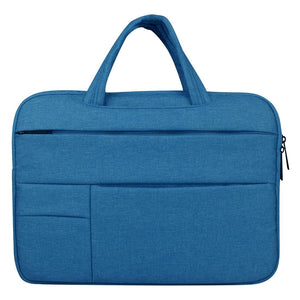13.3 Inch Laptop Tablet Bag With Multiple Pockets And Soft Oxford Cloth Handle - Blue