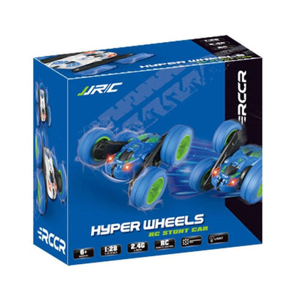 Blue Stunt Tumbling Car Toy with 2.4ghz Remote Control