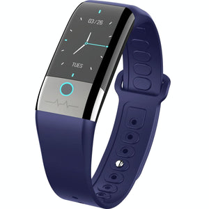 Smart Watch With Heart & Oxygen Monitoring Colour Screen Ip67 - Blue