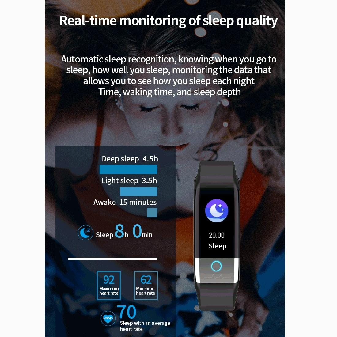 Smart Watch With Heart & Oxygen Monitoring Colour Screen Ip67 - Blue