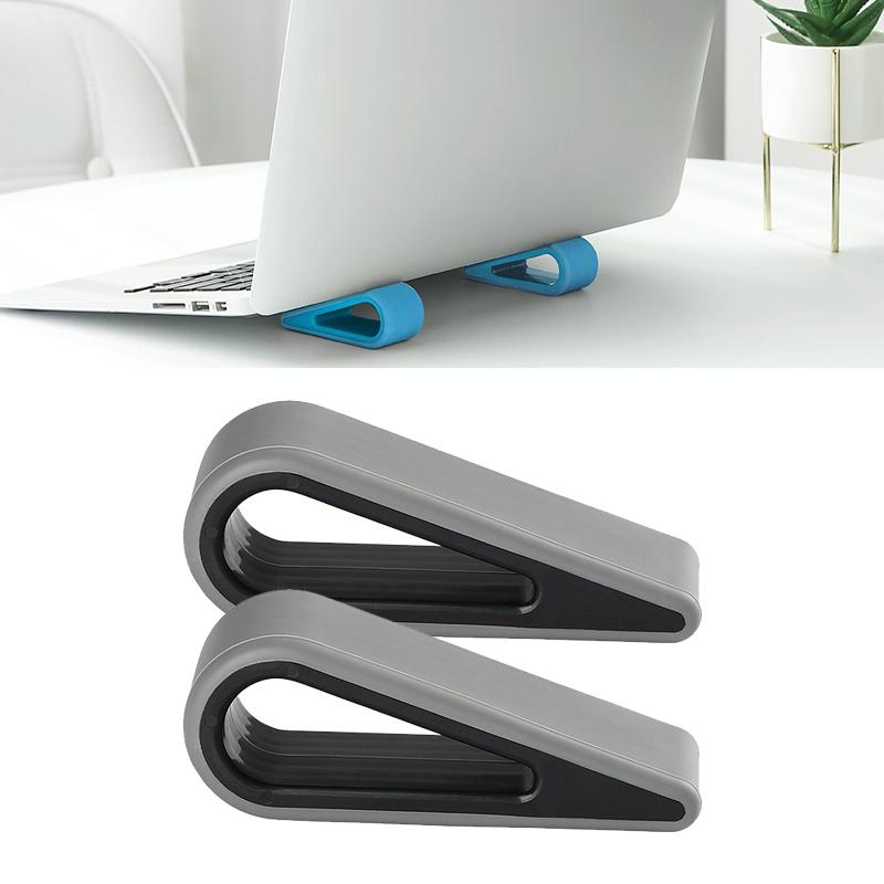 Adjustable Notebook Stand for Improved Cooling and Comfort - Blue