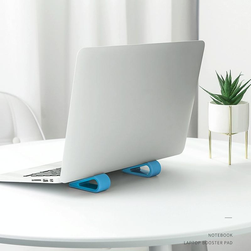 Adjustable Notebook Stand for Improved Cooling and Comfort - Blue