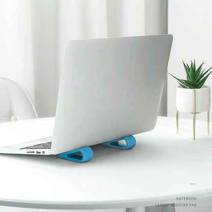 Adjustable Notebook Stand for Improved Cooling and Comfort - Blue