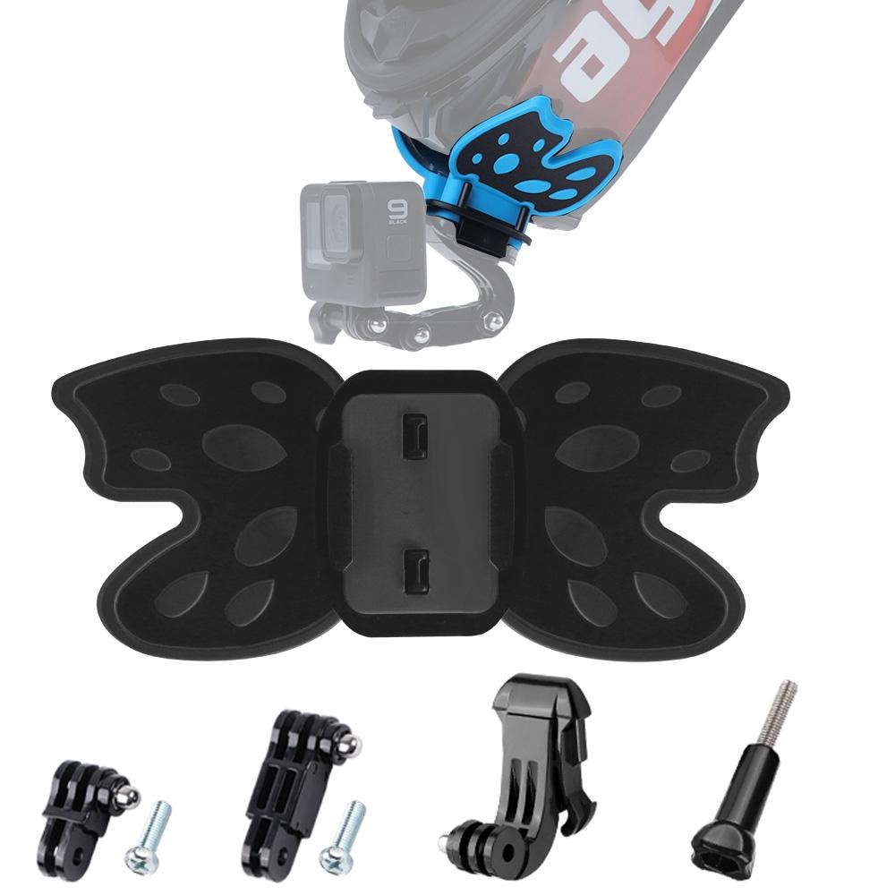 3-way Pivot Arm Butterfly Helmet Mount for Gopro Hero12 - Blue