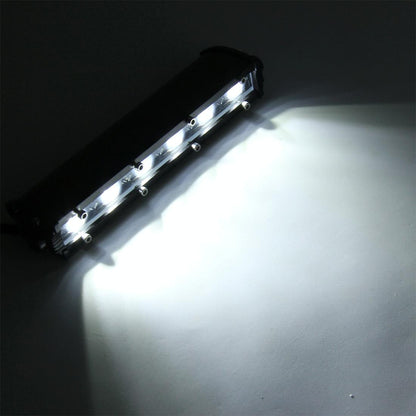 Dc 10 - 30V 18W 2300Lm 6500K Waterproof Vehicle Car Boat Marine 60 Degrees Adjustable External Work Flood Lights With 6 Intense Cree Led Lights White Light