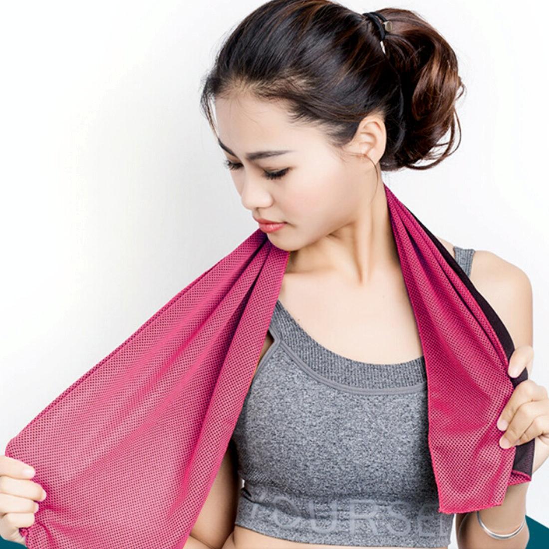 2-pack Enduring Ice Towels - Microfiber Fabric 30*100cm - Ideal for Gym and Sports - Green