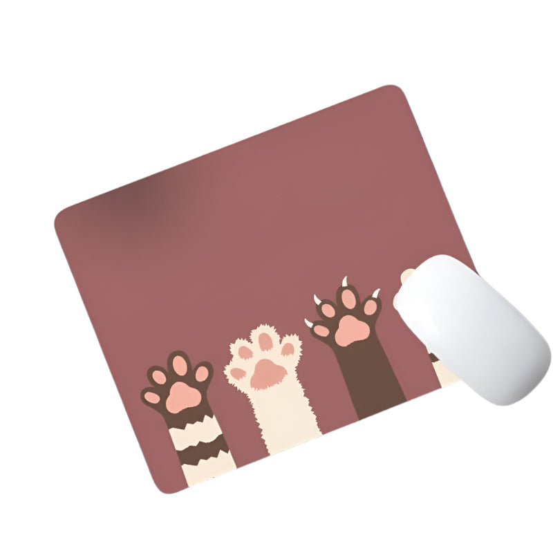 6 Piece Non Slip Mouse Pad Set 21 X 26Cm Thick Rubber Anti Skid Durable - Cartoon Planet