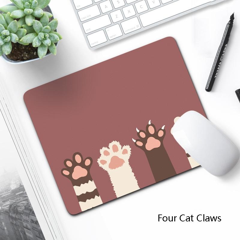 6 Piece Non Slip Mouse Pad Set 21 X 26Cm Thick Rubber Anti Skid Durable - Cartoon Planet