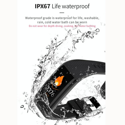 Waterproof Touch Screen Smartwatch - Ipx67 - Purple
